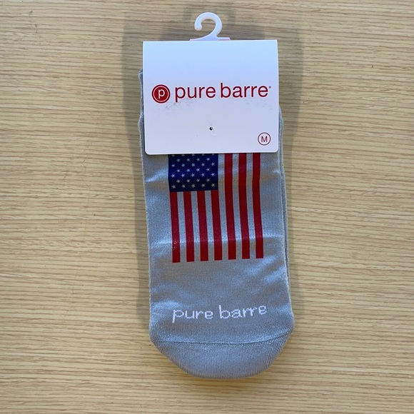 Pure Barre American Flag Sticky Socks